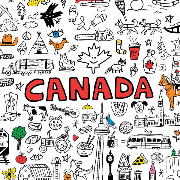 TOP CANADA, GIANT COLOURING POSTER — by Francis Léveillée