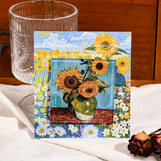 Painted Art Fridge Magnet - Sunflower