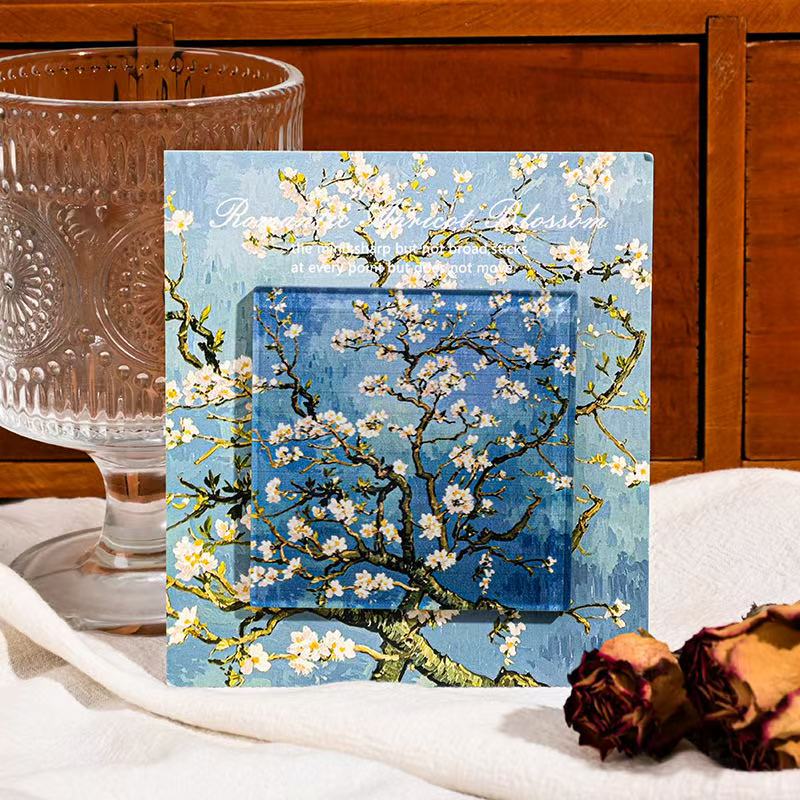 Painted Art Fridge Magnet – Cherry Blossom