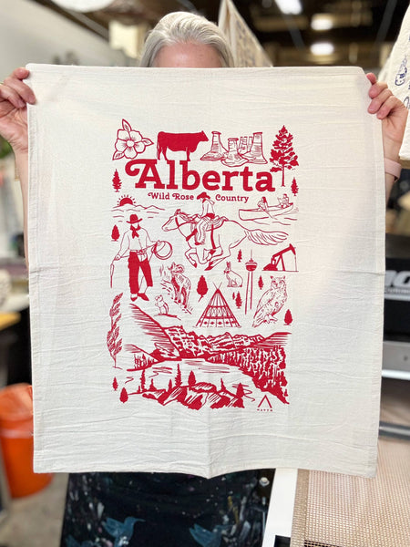 Alberta Commemorative Organic Tea Towel - 20x24