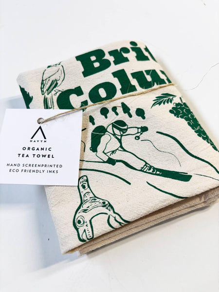 British Columbia Commemorative Organic Tea Towel - 20x24