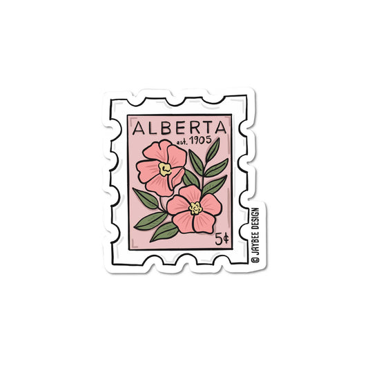 Alberta Postage Stamp Vinyl Sticker