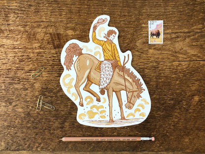 Bucking Bronco Postcard