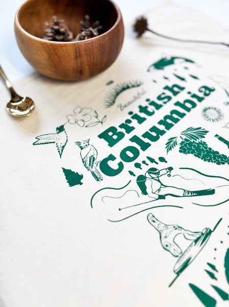 British Columbia Commemorative Organic Tea Towel - 20x24