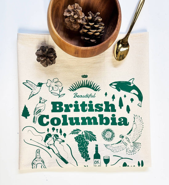 British Columbia Commemorative Organic Tea Towel - 20x24
