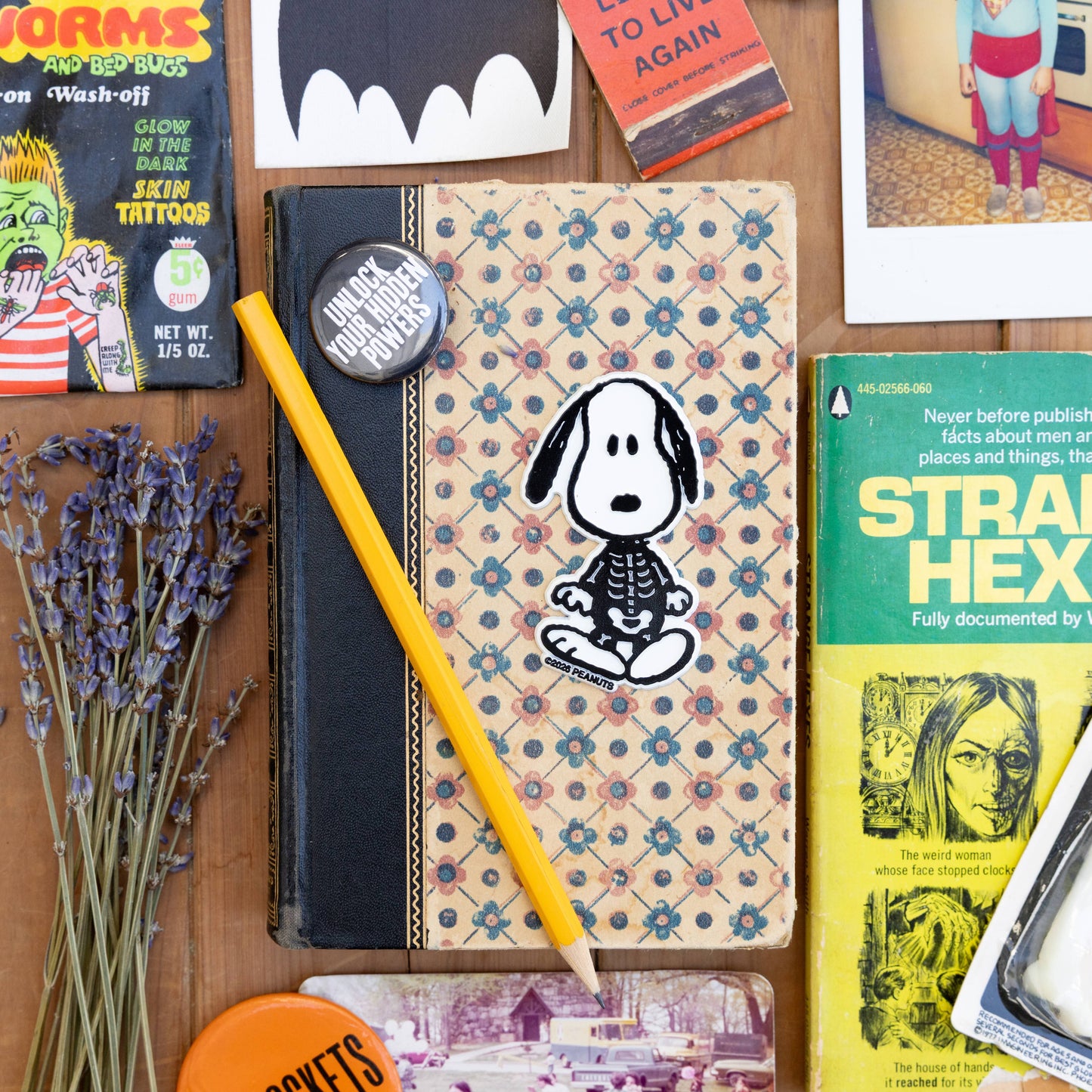 3P4 x Peanuts® Halloween - Snoopy Skeleton Fridge Magnet