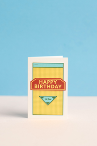 Card : Mini Vintage : Happy Birthday : To You