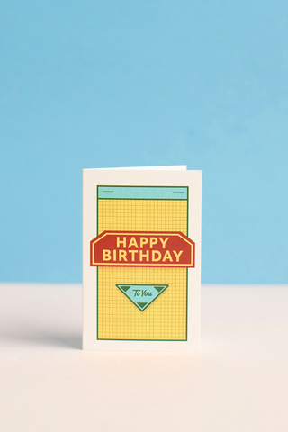 Card : Mini Vintage : Happy Birthday : To You