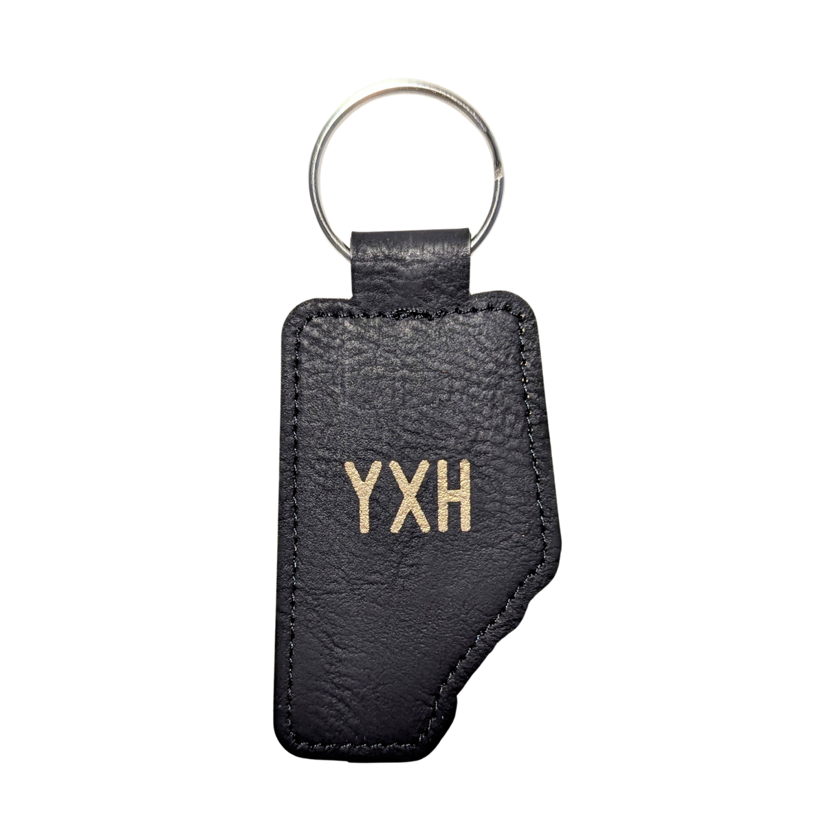 Alberta City Location Travel Souvenir Keychain: Black/Gold