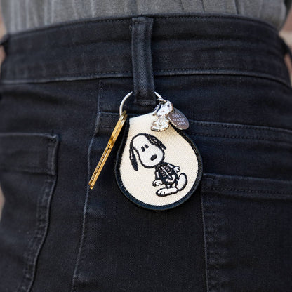 3P4 x Peanuts® Halloween - Snoopy Skeleton Patch Keychain