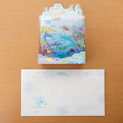 Sanrio 3D Pop UpGreeting Card: Marine Life Underwater