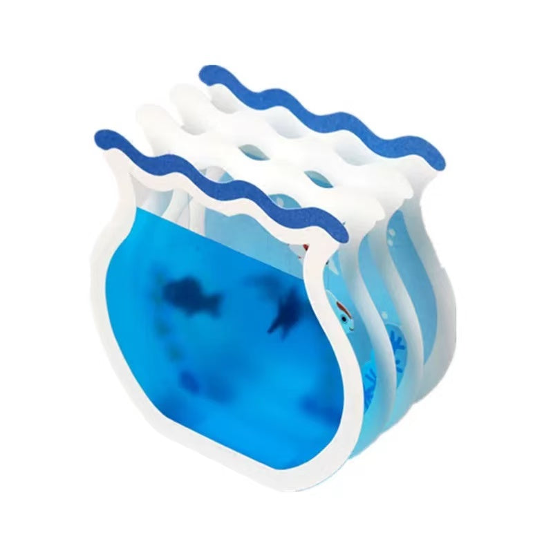 Sanrio 3D fish tank, aquarium 3D card, fish tank pop up card greeting card