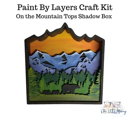 On The Mountain Tops Shadow Box Kit
