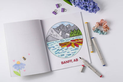 Oh Canada Colouring Book