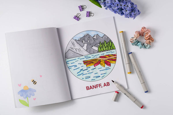 Oh Canada Colouring Book