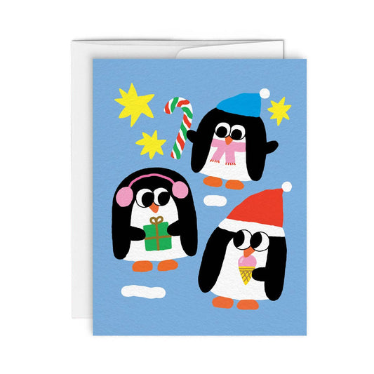 PINGOUINS — Greeting Card
