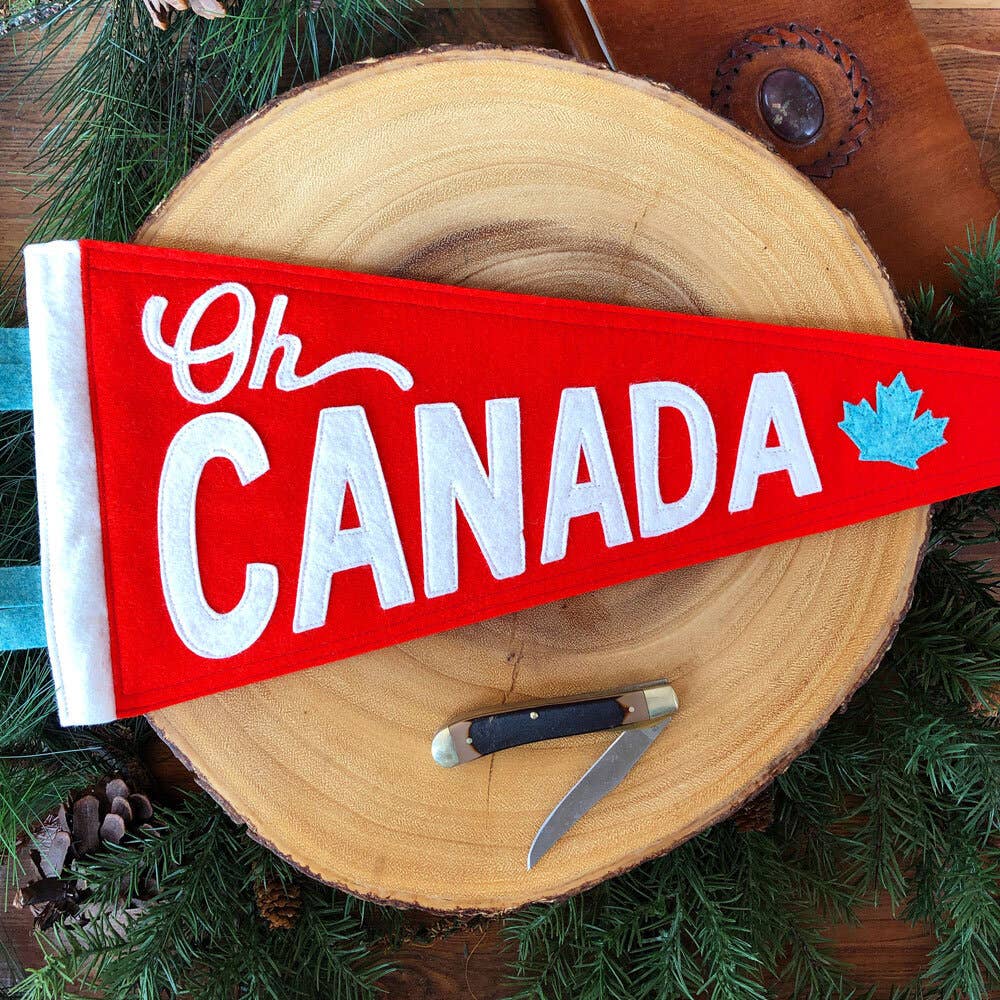 Canadiana Pennant: Boathouse Red