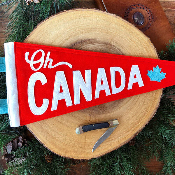Canadiana Pennant: Boathouse Red