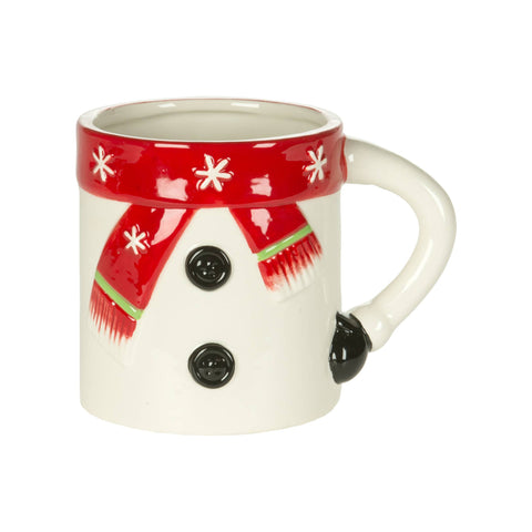 5.5" Snowman w/Red Scarf Mug