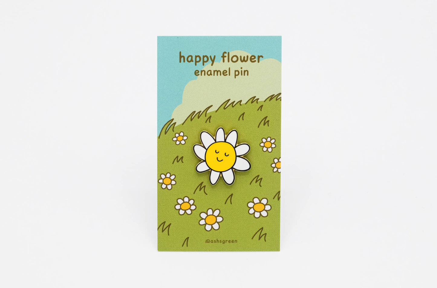 Happy Flower - enamel pin 🌼
