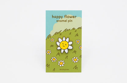 Happy Flower - enamel pin 🌼