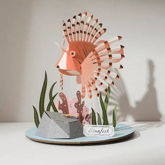Lionfish Ocean Paper Art Display