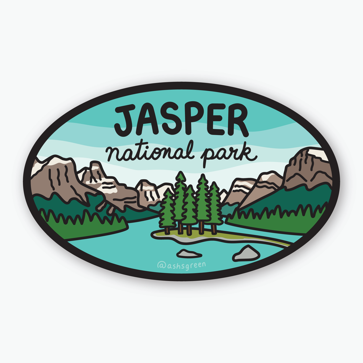 Jasper National Park - Vinyl Sticker
