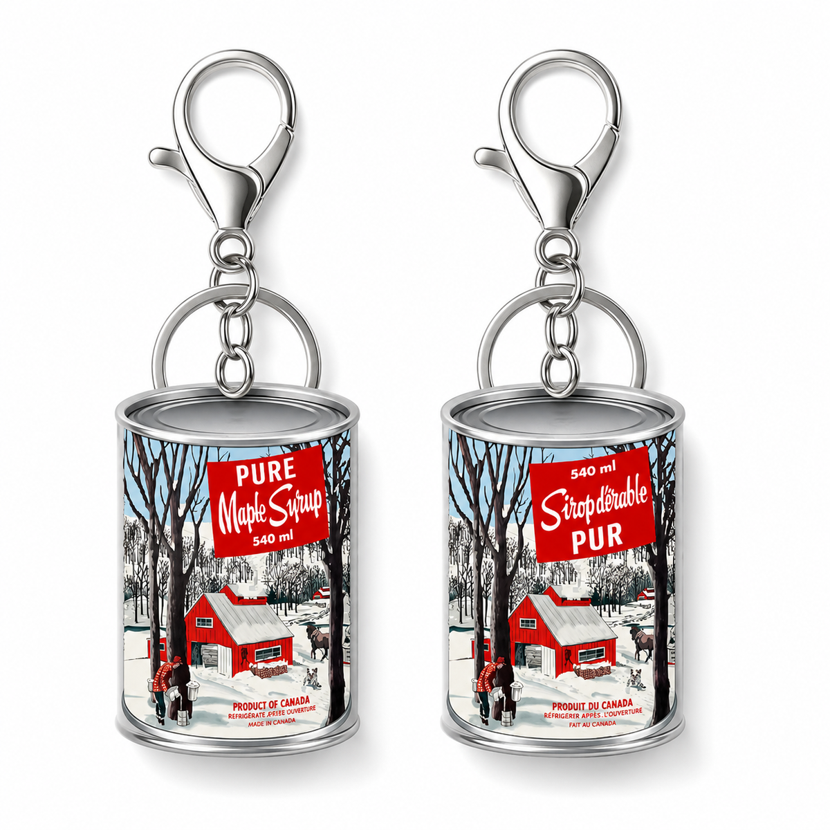 Keychain Maple Syrup Can