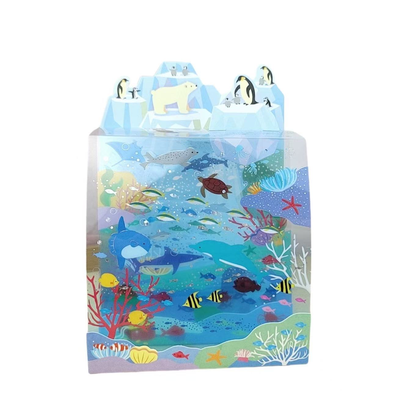 Ocean Life 3D Greeting card