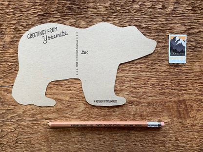 Yosemite Grizzly Bear Postcard