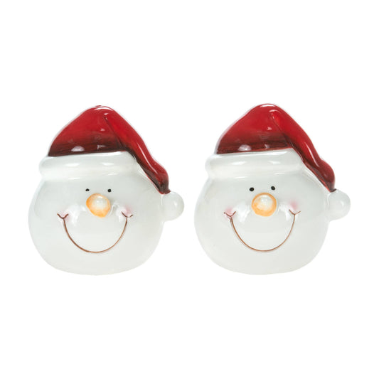 3" Snowman Head Salt & Pepper