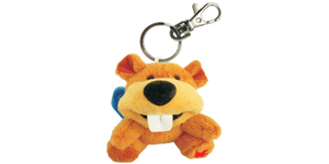 Plush Keychain-Sitting Beaver