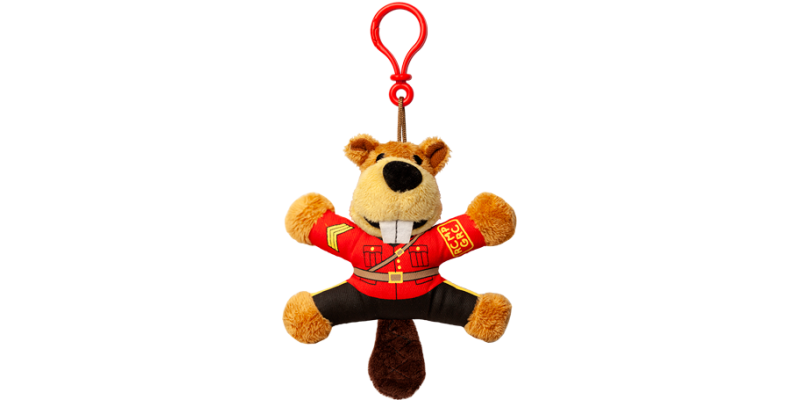 RCMP Beaver Plush Clip