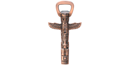 Canada Totem Pole Bottle Opener Copper