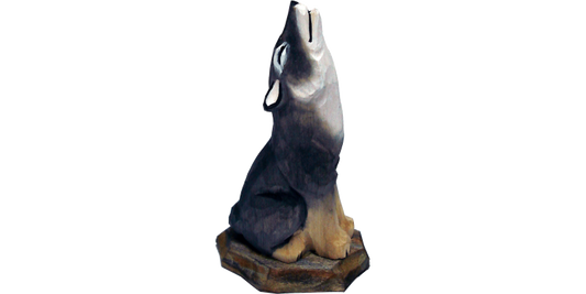 Wooden Ornament-Wolf