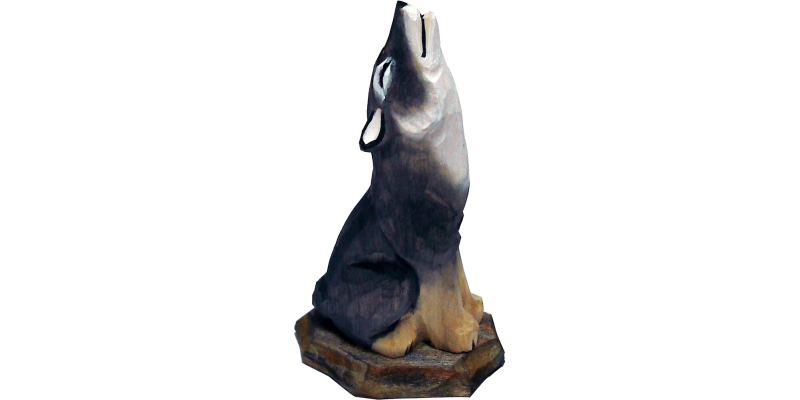 Wooden Ornament-Wolf