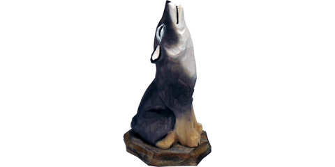 Wooden Ornament-Wolf