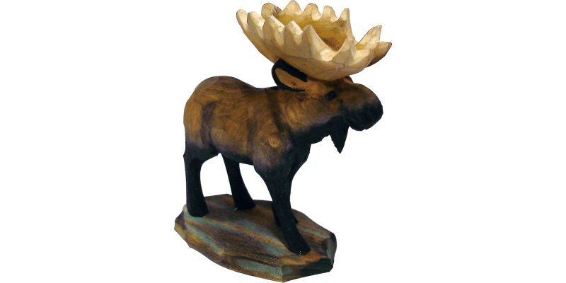 Wooden Ornament-Moose