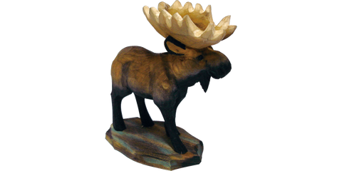 Wooden Ornament-Moose