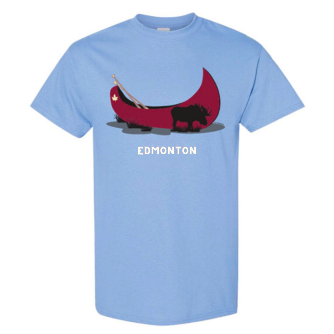Edmonton T-Shirt in Carolina Blue - Red Canoe Apparel for Adults