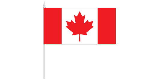 Canada Stick Flag 12 × 6 inch, 30 × 15 cm