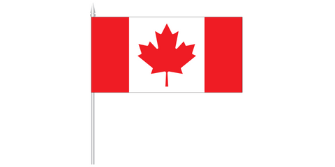 Canada Stick Flag 12 × 6 inch, 30 × 15 cm