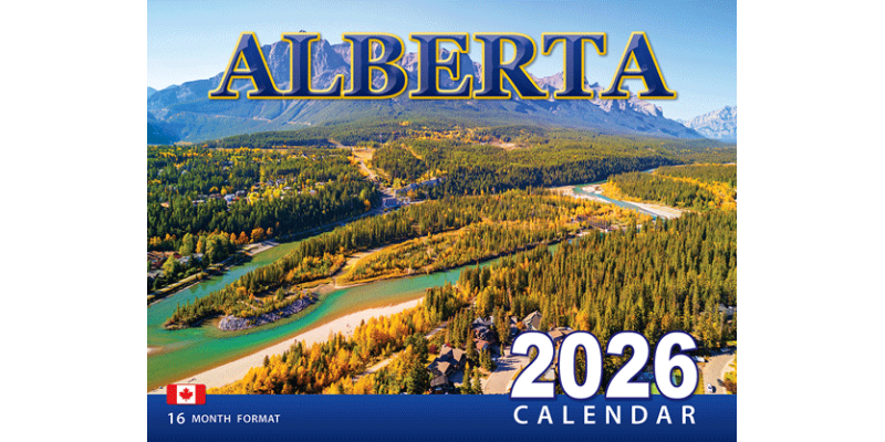 2026 9X12" Stapled - Alberta Calendar