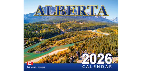 2026 9X12" Stapled - Alberta Calendar