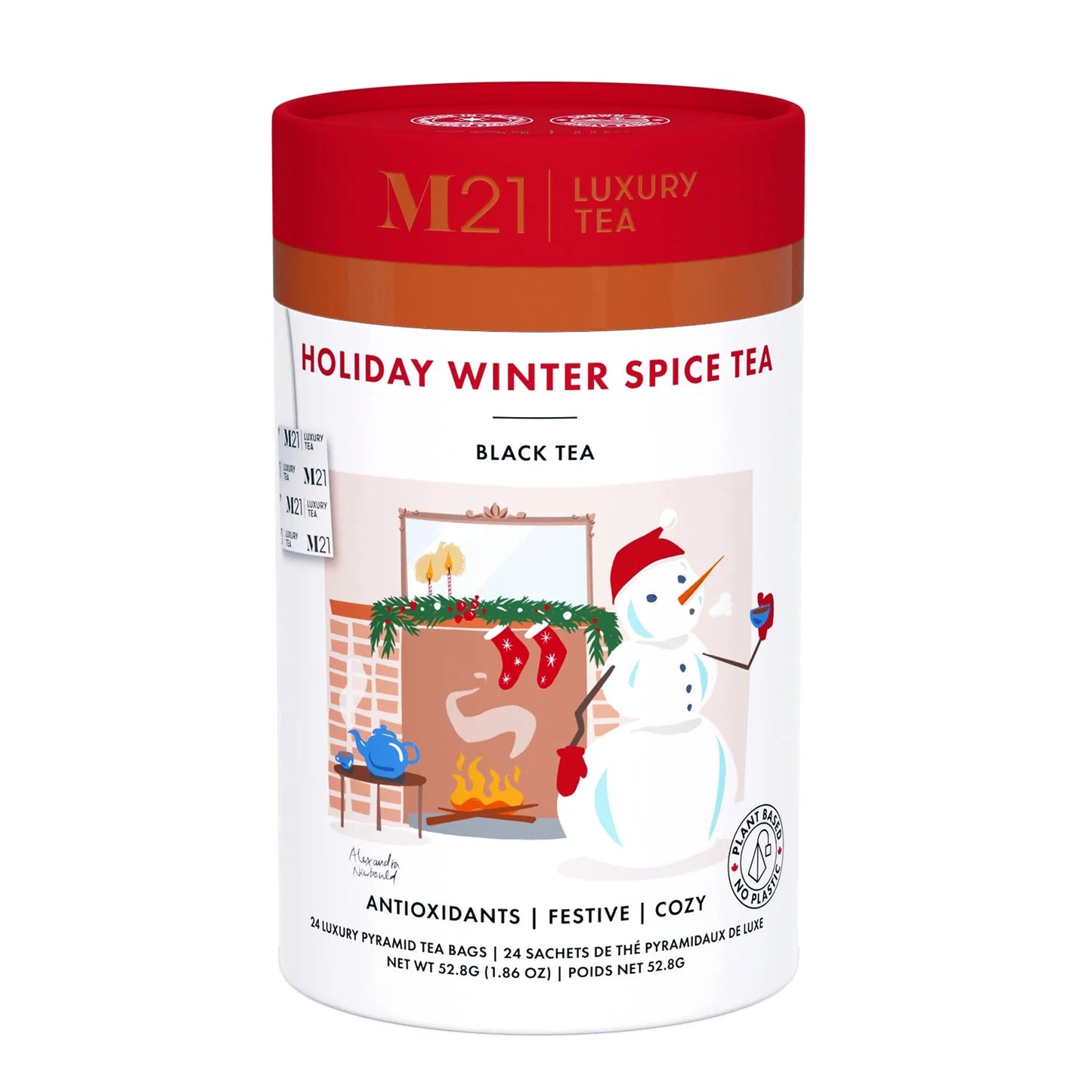 M21 Luxury Tea Paper Cans 24 Bags