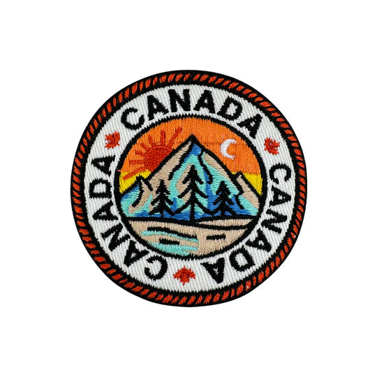Canada iron-on embroidery patch
