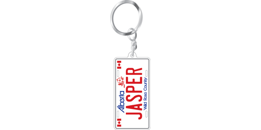 Aluminum Vehicle Plate Keychain - Jasper