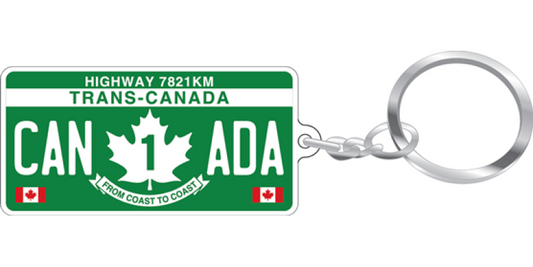 Aluminum Licence Plate Keychain - Trans-Canada Highway
