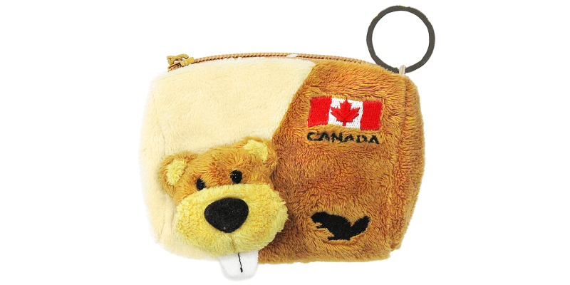 Plush Coin Bag- Beaver