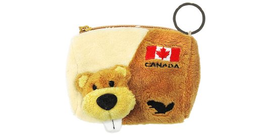 Plush Coin Bag- Beaver
